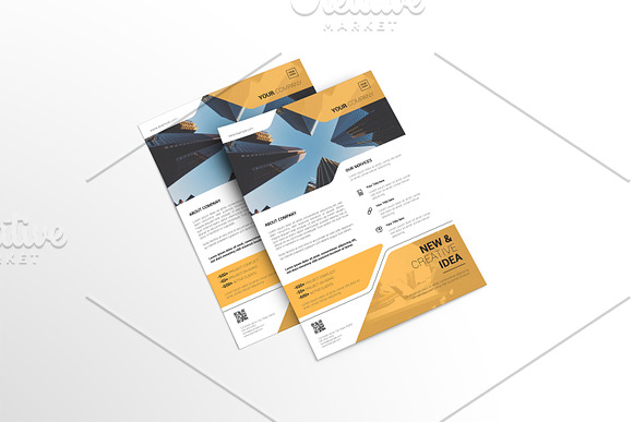 Clean Corporate Flyer - V1011 in Flyer Templates - product preview 2