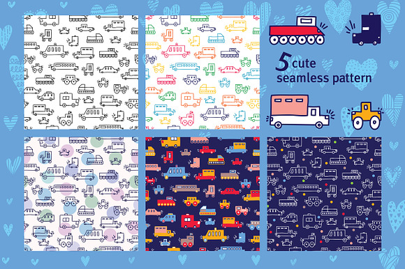 Beep! Cars for boys! in Patterns - product preview 2