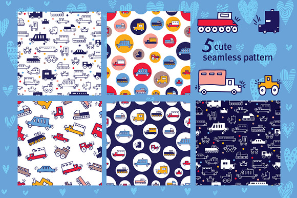 Beep! Cars for boys! in Patterns - product preview 3