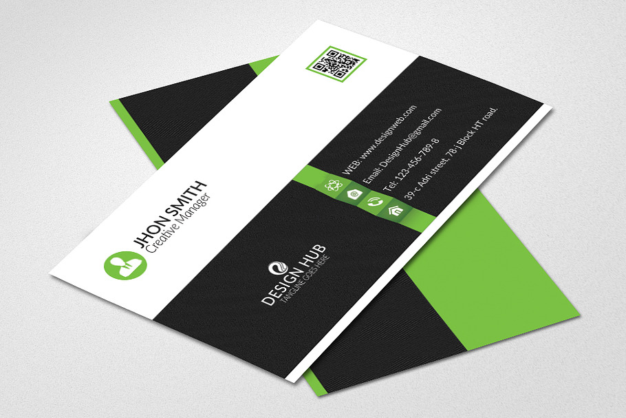 Stylish business card template in Business Card Templates - product preview 8