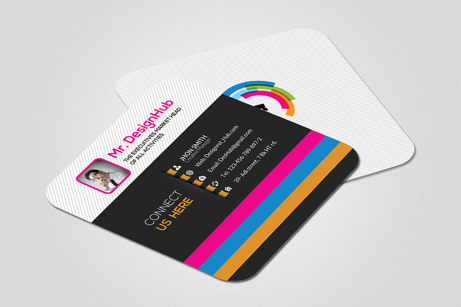 Small Social Card Template in Business Card Templates - product preview 8