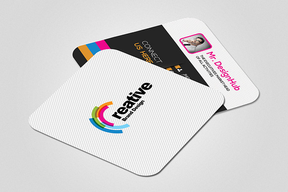 Small Social Card Template in Business Card Templates - product preview 2