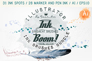 Ink spots brushes