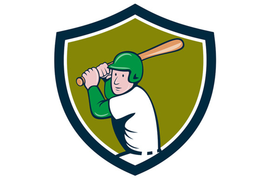 American Baseball Player Batting Cre in Illustrations - product preview 8
