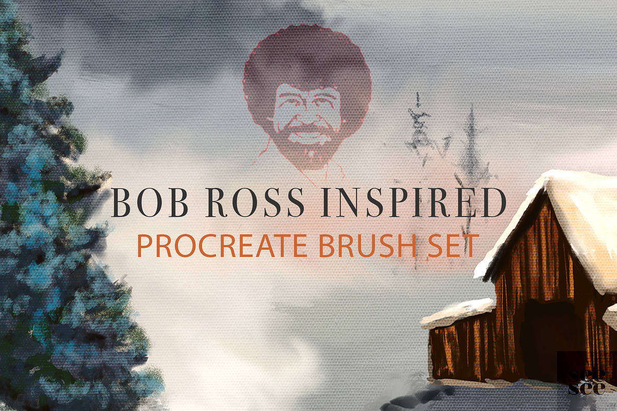 Bob Ross Inspired Procreate Brushes