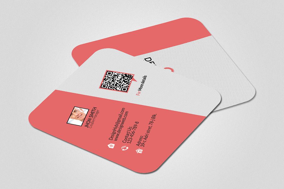 Small Social Card Template in Business Card Templates - product preview 8