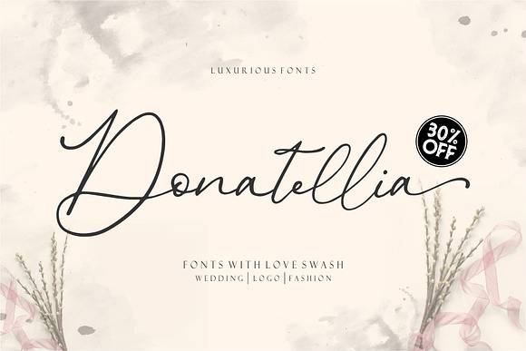 Donatellia Signature in Script Fonts - product preview 12
