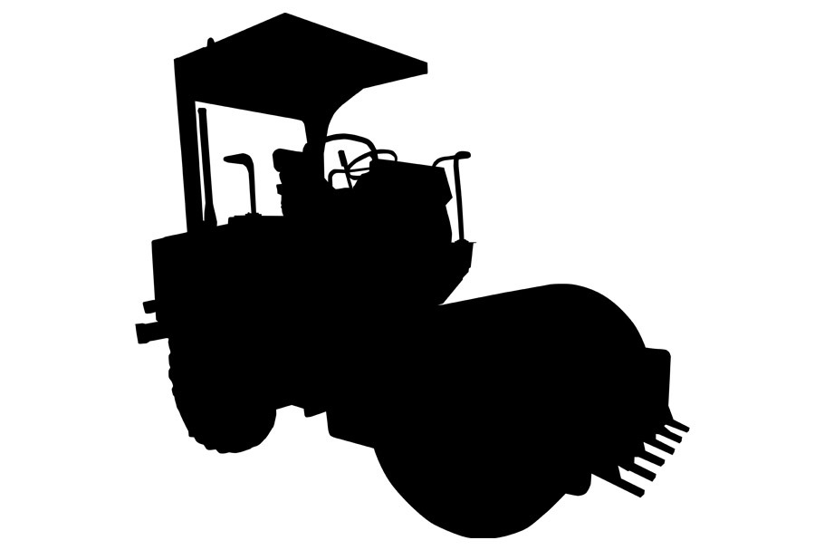 road roller silhouette