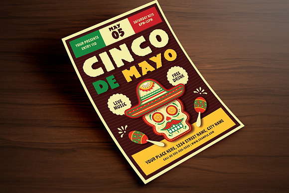 Cinco De Mayo Flyer in Flyer Templates - product preview 2