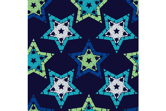 Ornament with Stars in Patterns - product preview 2