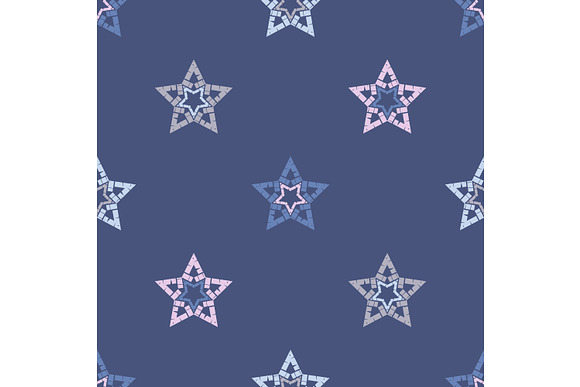 Ornament with Stars in Patterns - product preview 3