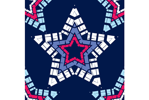 Ornament with Stars in Patterns - product preview 5