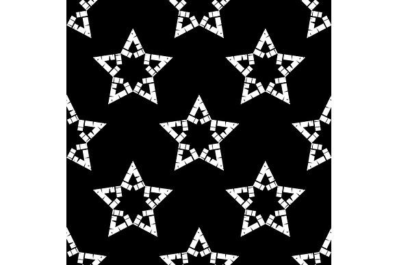 Ornament with Stars in Patterns - product preview 9