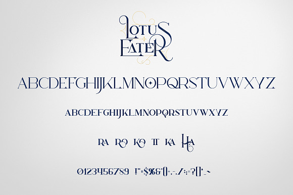 Lotus Eater - Vintage Font + Extras in Display Fonts - product preview 8