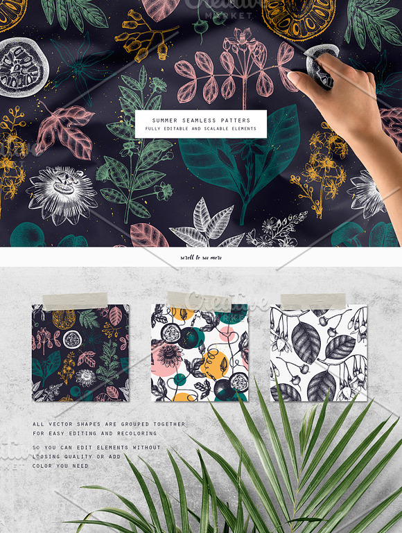 Exotic Plants Vector Collection in Objects - product preview 3