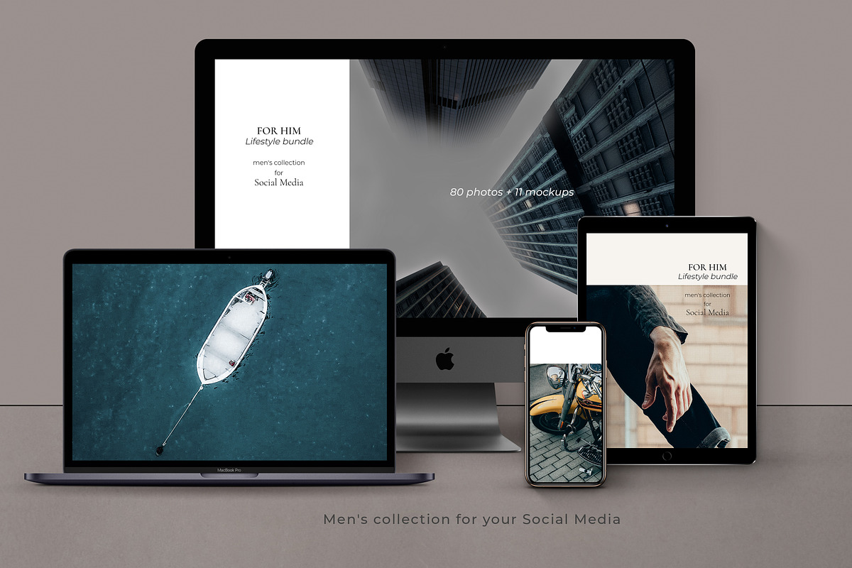 FOR HIM. Lifestyle bundle. 80+ in Instagram Templates - product preview 8