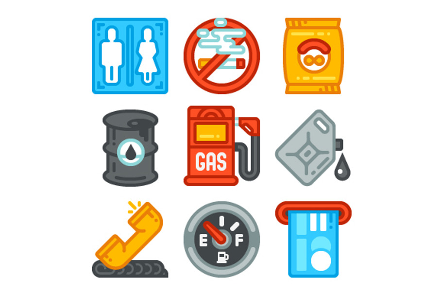 Gas Station Icons