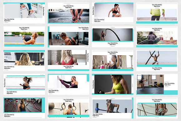 Fitness Twitter Posts in Twitter Templates - product preview 6