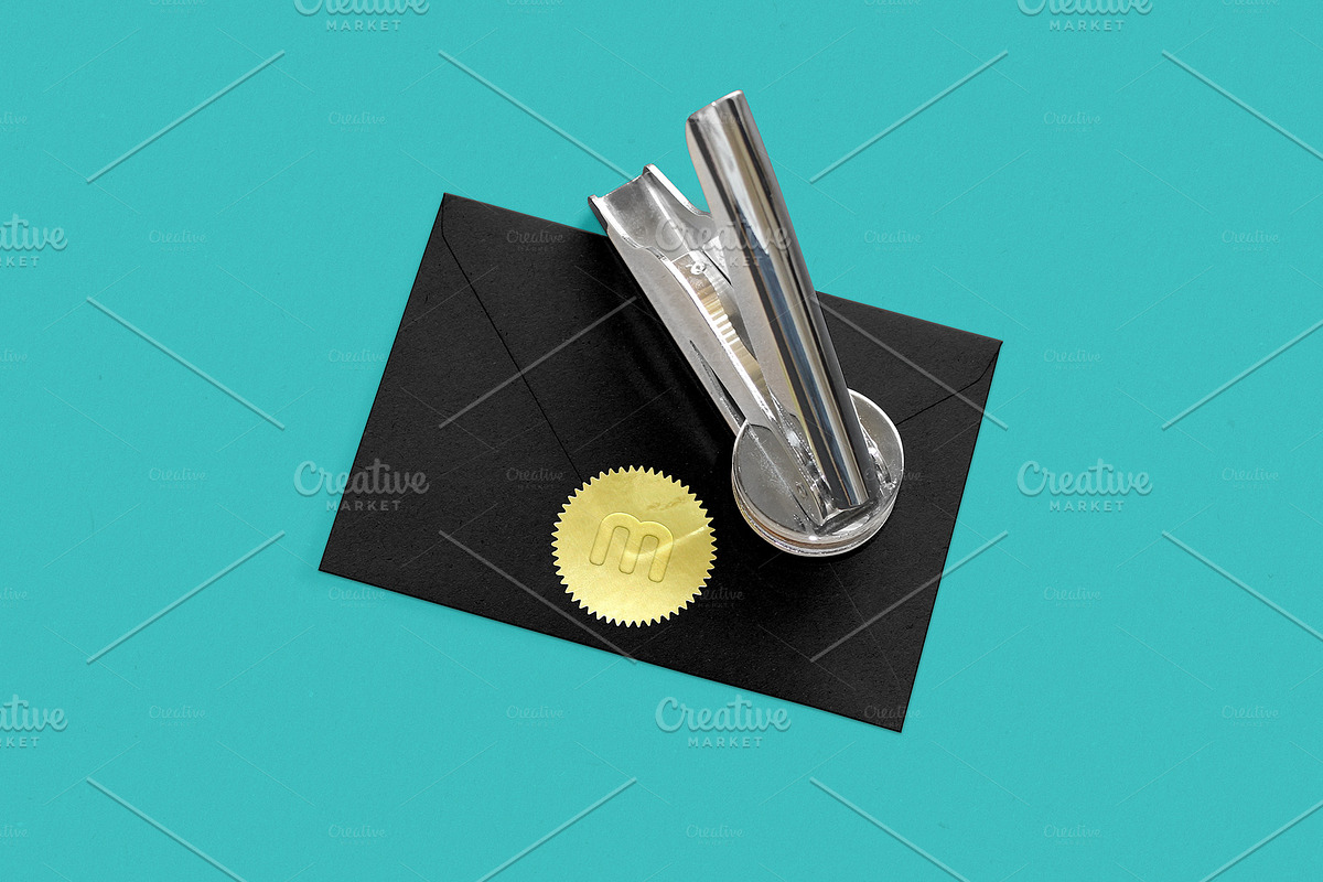 Embossed Foil Sticker Mockup Psd in Product Mockups - product preview 8