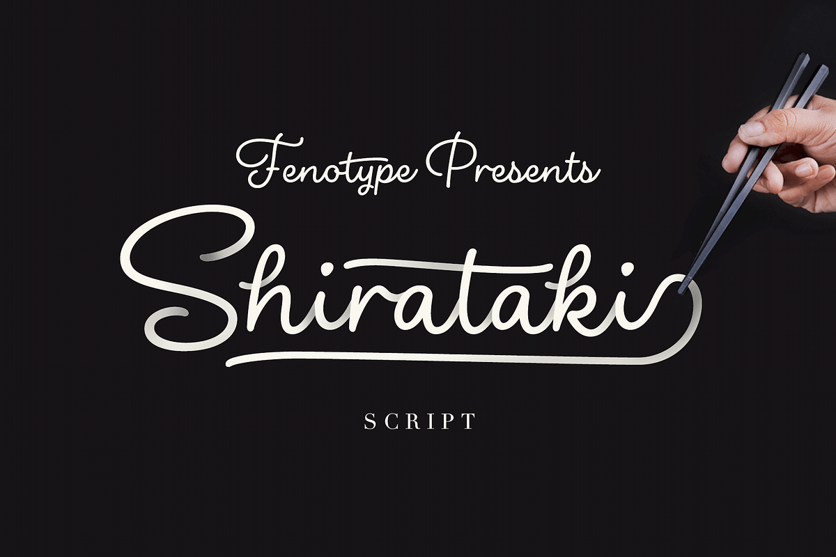 Shirataki Script Font in Script Fonts - product preview 8
