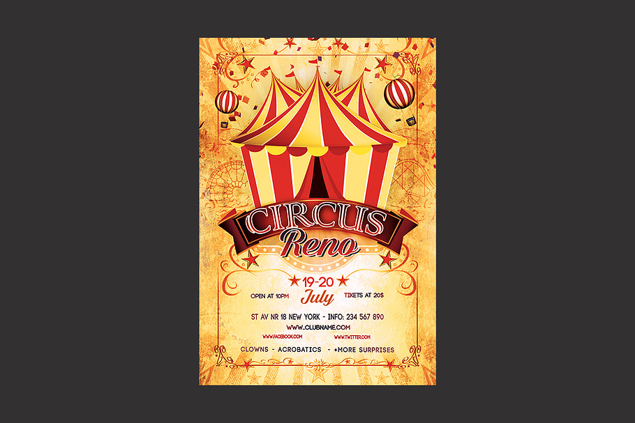 Circus Flyer in Flyer Templates - product preview 8
