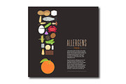Food allergens vector design
