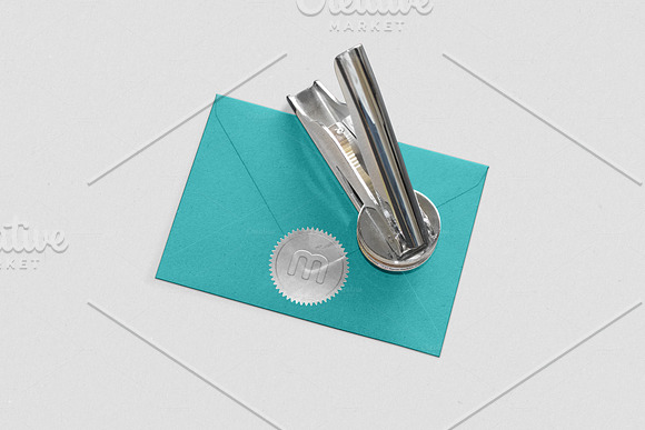 Embossed Foil Sticker Mockup Psd in Product Mockups - product preview 1