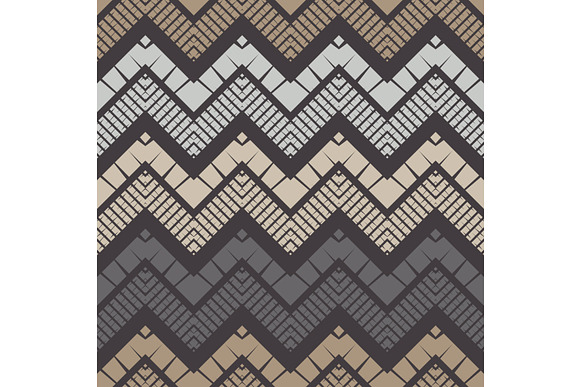 Mosaic of zigzag. Set of 10 seamless in Patterns - product preview 4