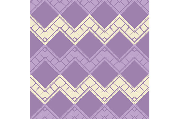 Mosaic of zigzag. Set of 10 seamless in Patterns - product preview 6