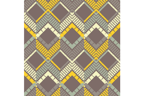 Mosaic of zigzag. Set of 10 seamless in Patterns - product preview 7