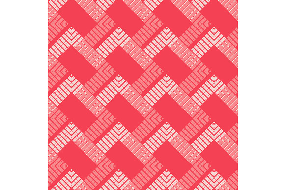 Mosaic of zigzag. Set of 10 seamless in Patterns - product preview 8
