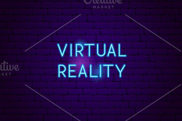 Virtual Reality Neon in Icons - product preview 8
