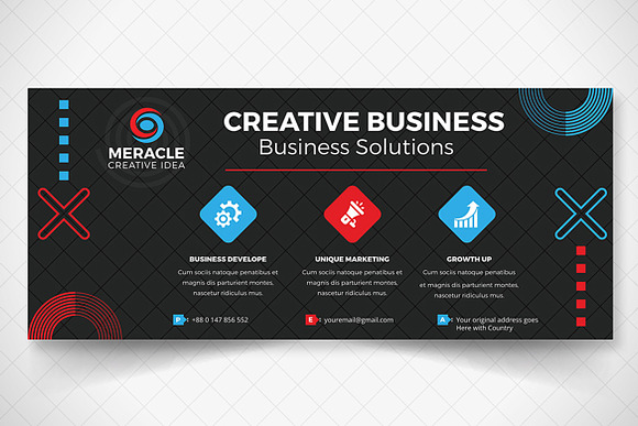 Meracle Branding Identity in Stationery Templates - product preview 9