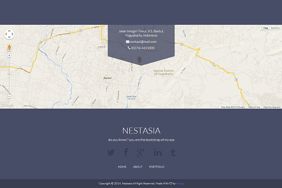 Nestasia - Onepage Resume Template in Bootstrap Themes - product preview 1