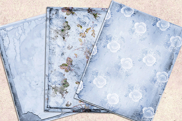 Blue Shabby Notebook Paper in Textures - product preview 1