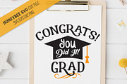 Congrats Grad SVG Cut File