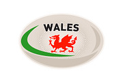 Rugby Ball Wales Welsh dragon