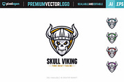 Skull Viking Logo