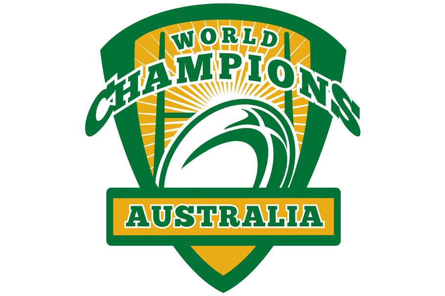 Rugby ball Australia World Champions