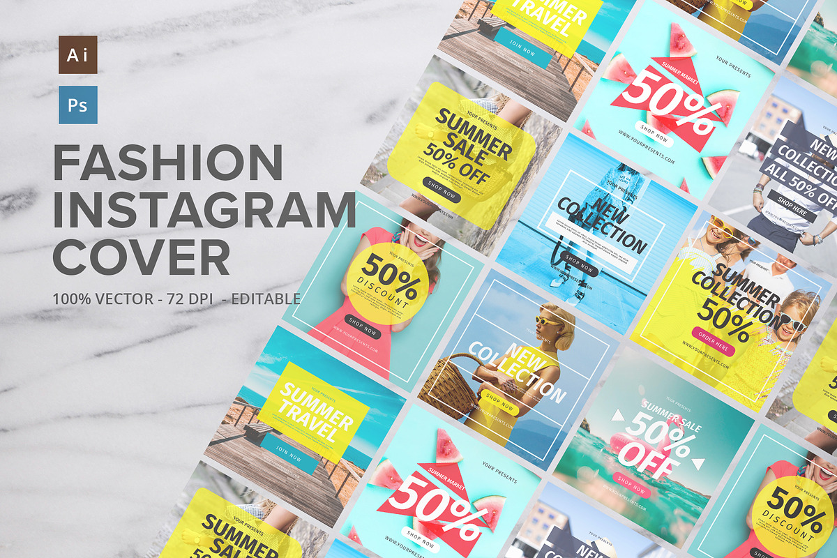 Fashion Instagram Cover in Instagram Templates - product preview 8