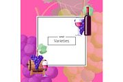 Wine Varieties, Poster on Vector