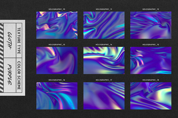 Holographic Backgrounds Collection in Textures - product preview 7