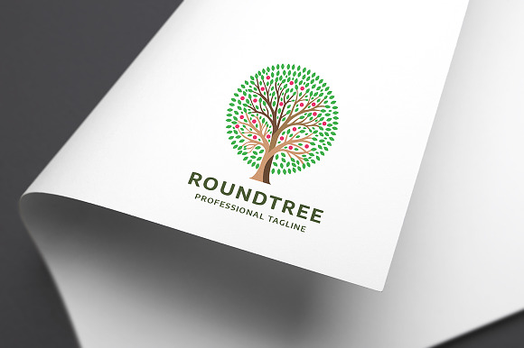 Round Tree Logo in Logo Templates - product preview 1