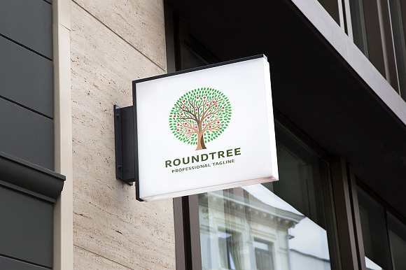 Round Tree Logo in Logo Templates - product preview 2