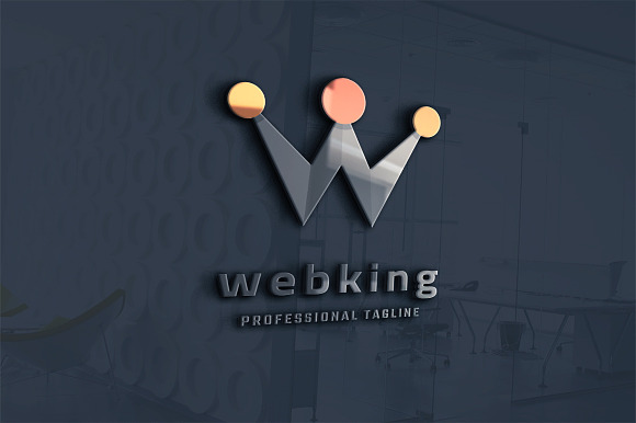 Web King Letter W Logo in Logo Templates - product preview 1