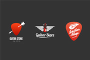 Guitar/ Music store vector logos