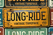 Long Ride. Font & Mockup