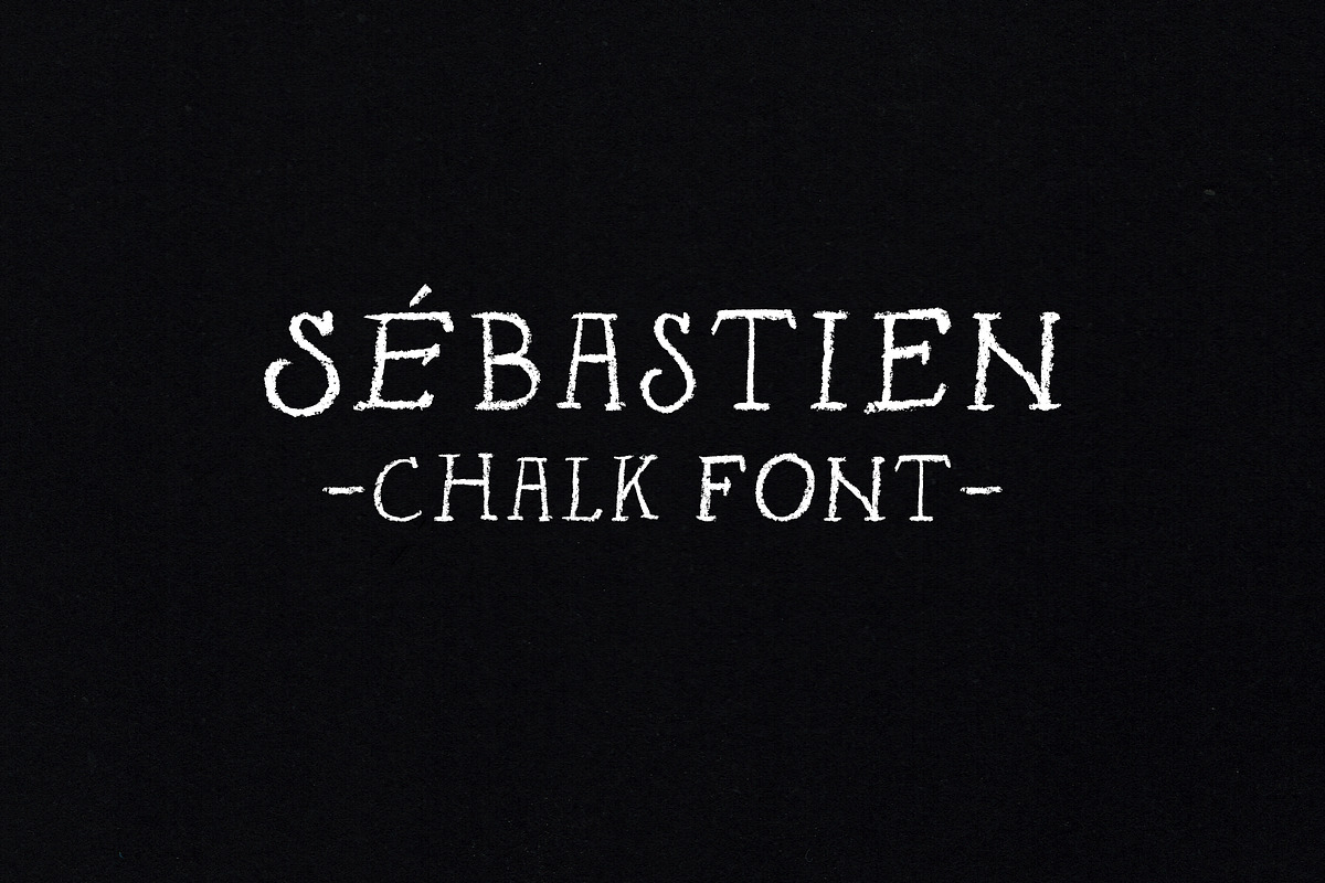 Sebastien chalk font in Display Fonts - product preview 8
