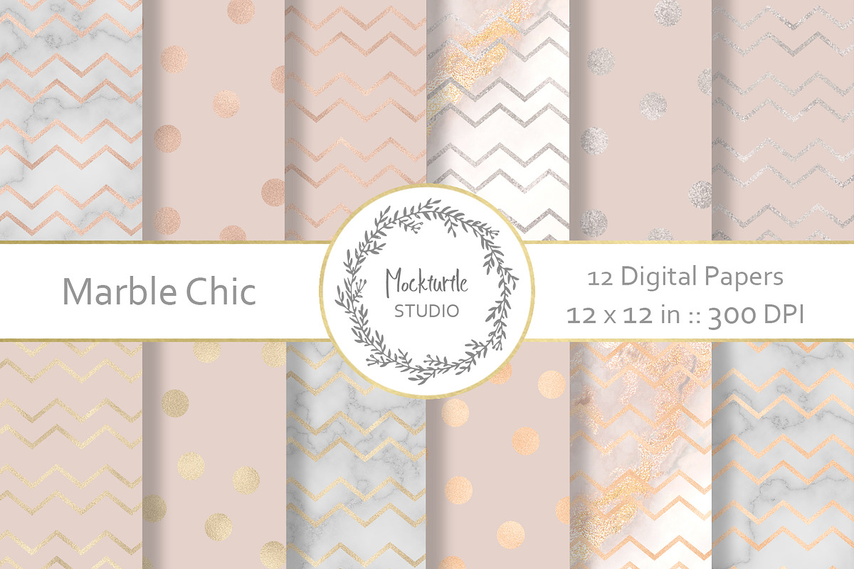 Marble digital paper in Textures - product preview 8