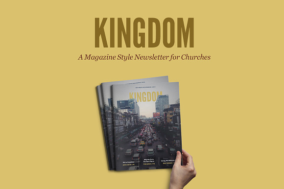 Kingdom Magazine InDesign Template in Magazine Templates - product preview 4